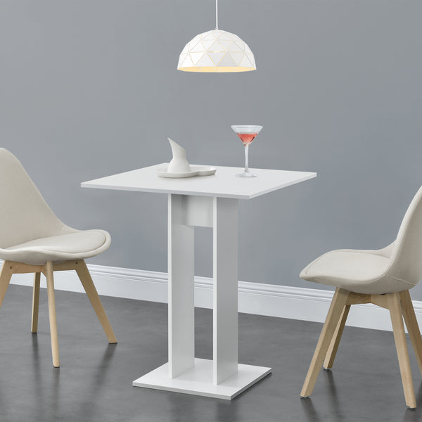 [en.casa]® Spisebord Lindesnes-65x65x78cm-melaminbelagt spånplade-i forskellige farver