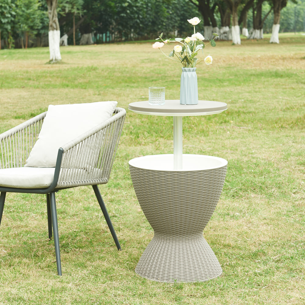 Kølebord Atessa 58x49 cm Rattanlook [casa.pro]