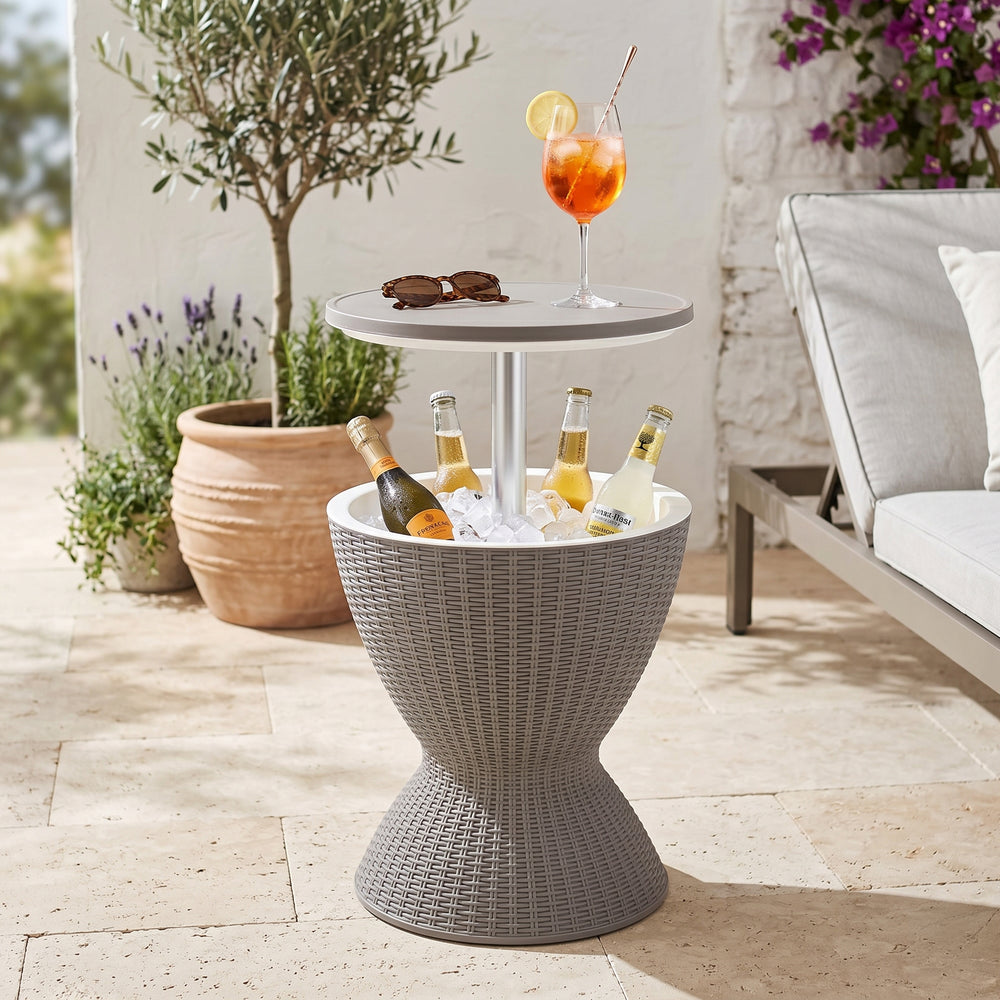 Kølebord Atessa 58x49 cm Rattanlook [casa.pro]