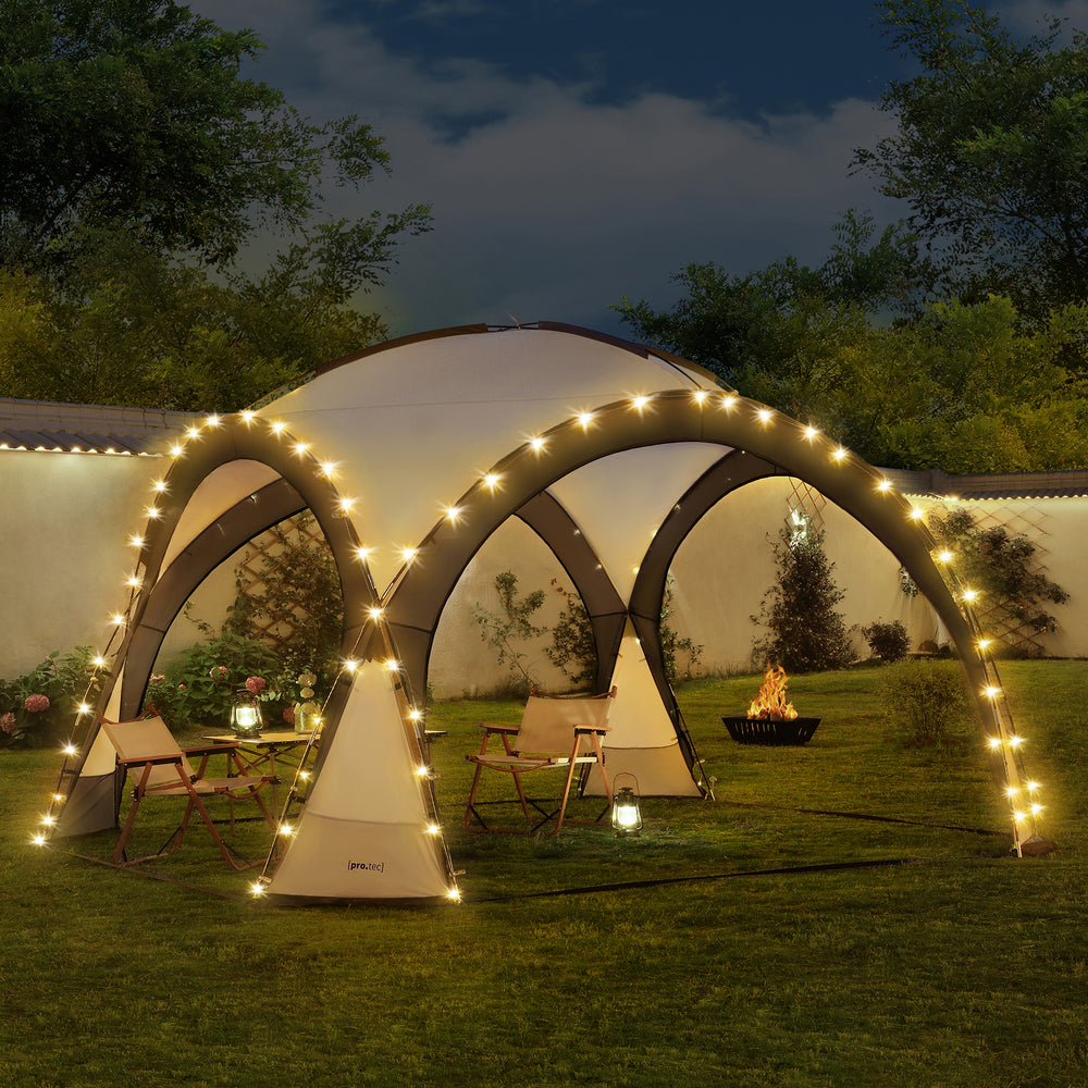 LED-pavillon Grästorp Marquee Havepavillon i forskellige farver farver [pro.tec]