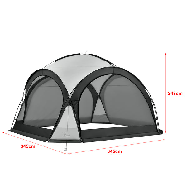 LED-pavillon Grästorp Marquee Havepavillon i forskellige farver farver [pro.tec]