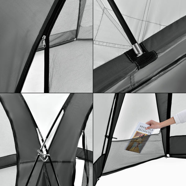 LED-pavillon Grästorp Marquee Havepavillon i forskellige farver farver [pro.tec]