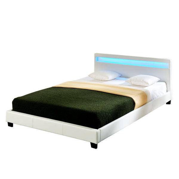  Corium® Dobbeltseng med LED-belysning Paris - i forskellige størrelser og farver