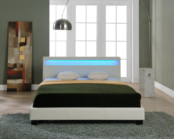  Corium® Dobbeltseng med LED-belysning Paris - i forskellige størrelser og farver