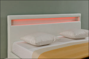  Corium® Dobbeltseng med LED-belysning Paris - i forskellige størrelser og farver
