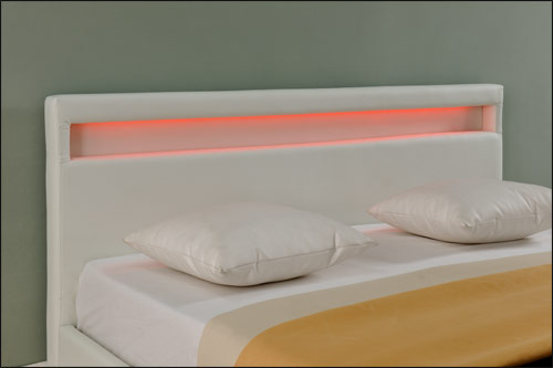  Corium® Dobbeltseng med LED-belysning Paris - i forskellige størrelser og farver