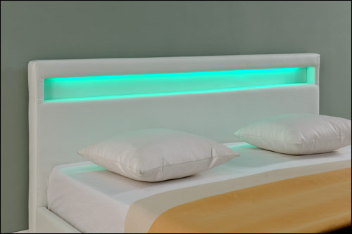  Corium® Dobbeltseng med LED-belysning Paris - i forskellige størrelser og farver