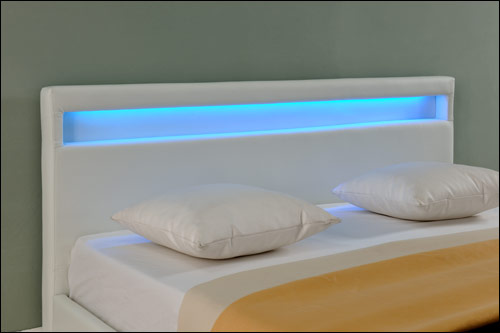  Corium® Dobbeltseng med LED-belysning Paris - i forskellige størrelser og farver