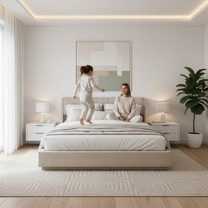LED-polstret seng Tröstiar [en.casa]