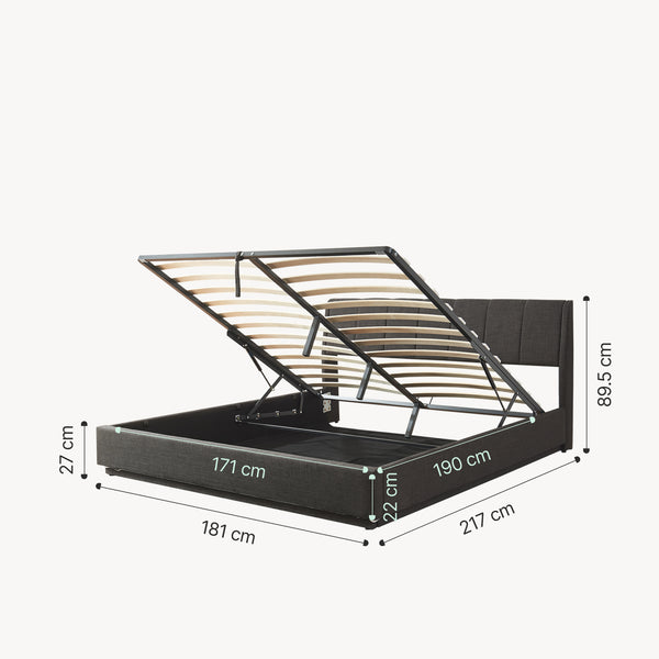 LED-polstret seng Tröstiar [en.casa]