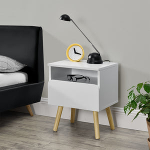 Natbord Dargaville 50x40x34 cm Hvid en.casa - premiumXL