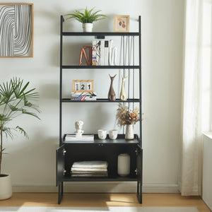 Reolstativ Storfjord Sort [en.casa]