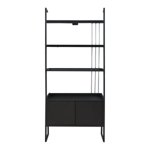 Reolstativ Storfjord Sort [en.casa]