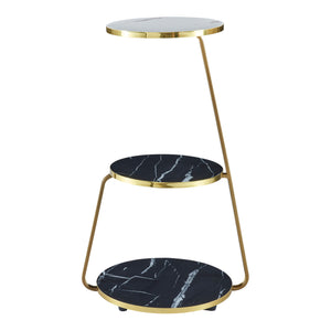 Mesa auxiliar Sipoo metal/aglomerado 74 x 46 x 37 cm en varios colores [en.casa]