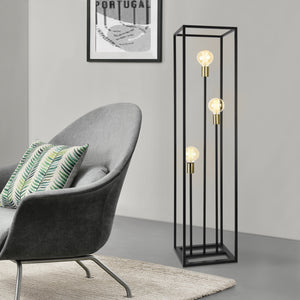  [lux.pro]® Gulvlampe Groningen - 140x30x30cm - 3xE27 - max.60W- i forskellige farver