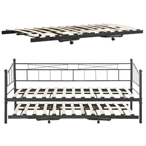 Dagseng i metal Skutskär 90x200cm en.casa