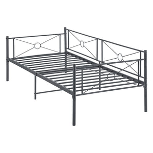 Metalseng Alvesta 90x200 cm med hovedgærde og fodgærde i forskellige farver farver en.casa