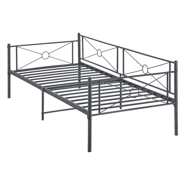 Metalseng Alvesta 90x200 cm med hovedgærde og fodgærde i forskellige farver farver en.casa
