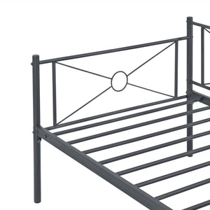 Metalseng Alvesta 90x200 cm med hovedgærde og fodgærde i forskellige farver farver en.casa