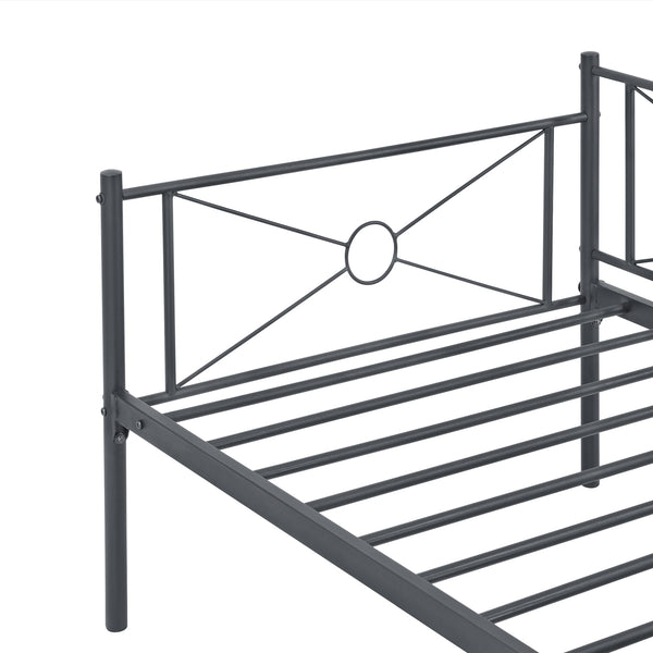 Metalseng Alvesta 90x200 cm med hovedgærde og fodgærde i forskellige farver farver en.casa