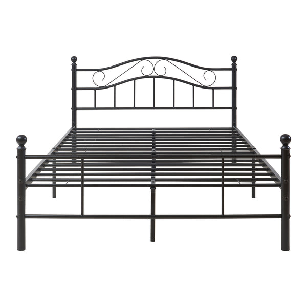 Metalseng Florenz 120x200 cm med/uden koldskumsmadras i forskellige farver [en.casa]