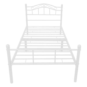 Metalseng Florenz 120x200 cm med/uden koldskumsmadras i forskellige farver [en.casa]