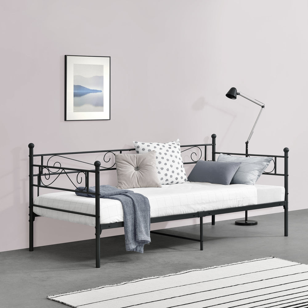Metalseng Kerava 90x200 cm i forskellige farver en.casa - premiumXL