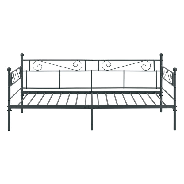 Metalseng Kerava 90x200 cm med koldskumsmadras i forskellige farver [en.casa]