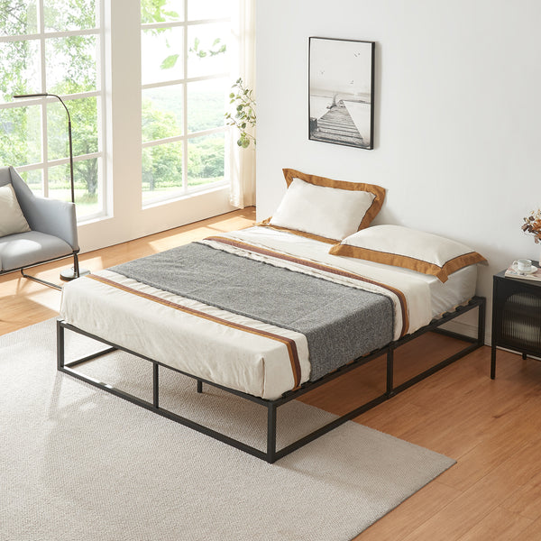 Metalseng Kreta med koldskumsmadras i forskellige farver [en.casa]