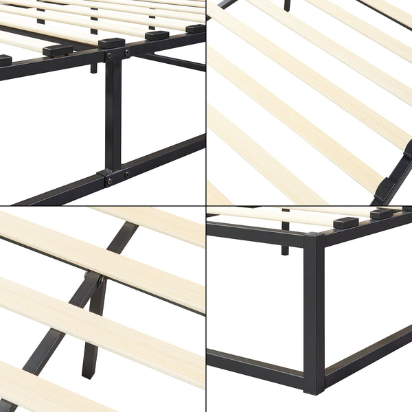 Metalseng Kreta med koldskumsmadras i forskellige farver [en.casa]