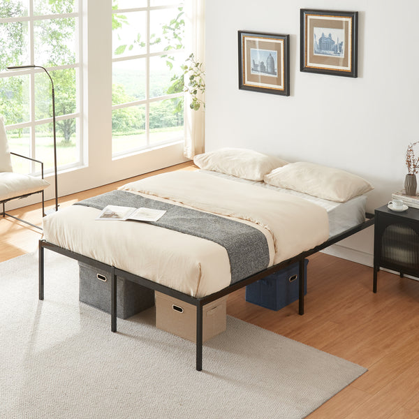 Vårdö metalseng med madras [en.casa].