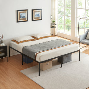 Vårdö metalseng med madras [en.casa].