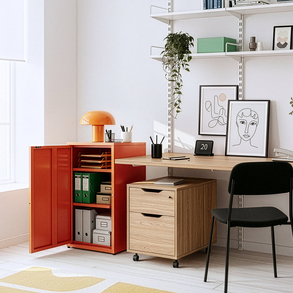 Metalskab Burlöv stål [en.casa] - premiumXL