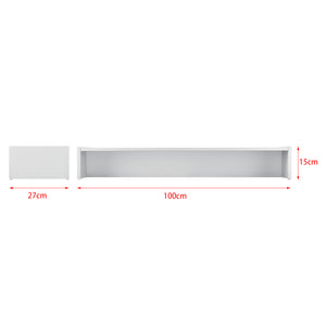 [en.casa]® Stativ til computerskærm - 100x27x15 cm - spånplade - i forskellige farver