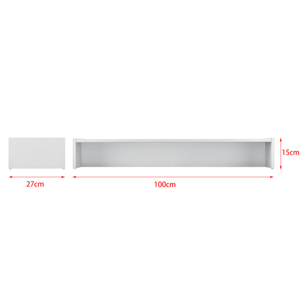 [en.casa]® Stativ til computerskærm - 100x27x15 cm - spånplade - i forskellige farver