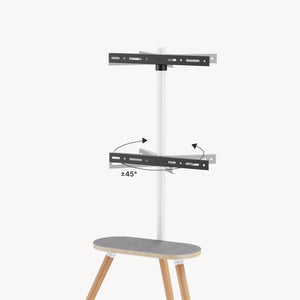 TV-stativ Valle med hylde [pro.tec]