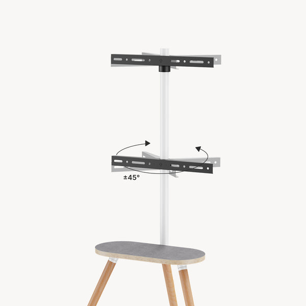 TV-stativ Valle med hylde [pro.tec]