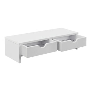 Monitorstativ Mänttä med 2 skuffer 50x18x13cm i forskellige farver farver [en.casa]