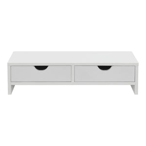 Monitorstativ Mänttä med 2 skuffer 50x18x13cm i forskellige farver farver [en.casa]