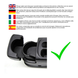 [pro.tec]® Armlæn til Nissan Micra Generation 3 K12 (2003-2010) - tekstil - sort