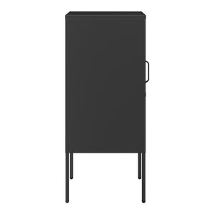 Sengeskab Hausjärvi 82x35x35 cm Dørhåndtag venstre stål [en.casa]