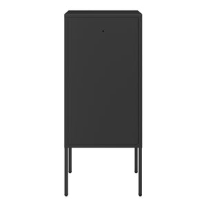 Sengeskab Hausjärvi 82x35x35 cm Dørhåndtag venstre stål [en.casa]