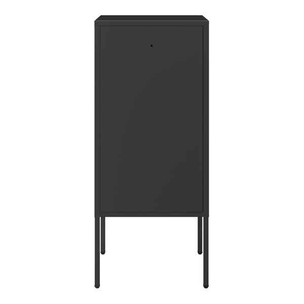 Sengeskab Hausjärvi 82x35x35 cm Dørhåndtag venstre stål [en.casa]