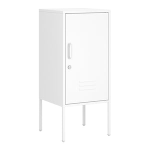 Sengeskab Hausjärvi 82x35x35 cm Dørhåndtag venstre stål [en.casa]