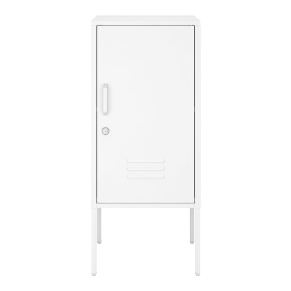Sengeskab Hausjärvi 82x35x35 cm Dørhåndtag venstre stål [en.casa]
