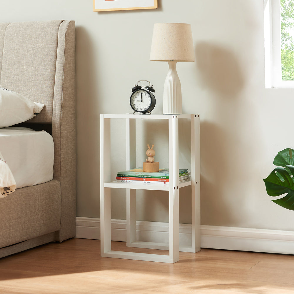 Sidebord Thyholm 55x30x30 cm Hvid [en.casa] - premiumXL