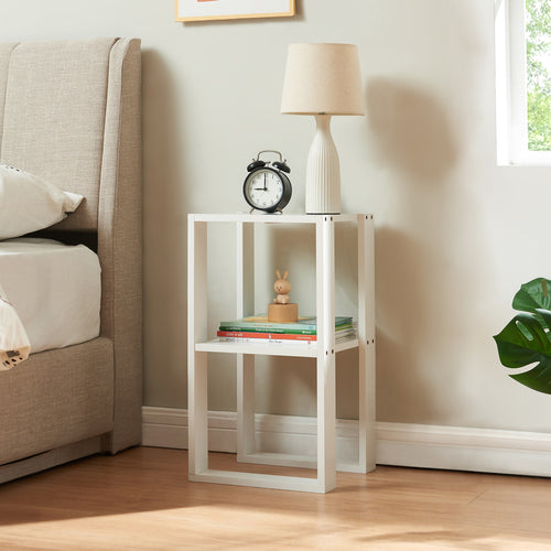 Sidebord Thyholm 55x30x30 cm Hvid [en.casa] - premiumXL