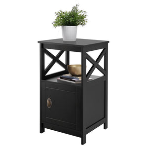 Sidebord Utajärvi sofabord 74x40x40cm sofabord sort [en.casa].
