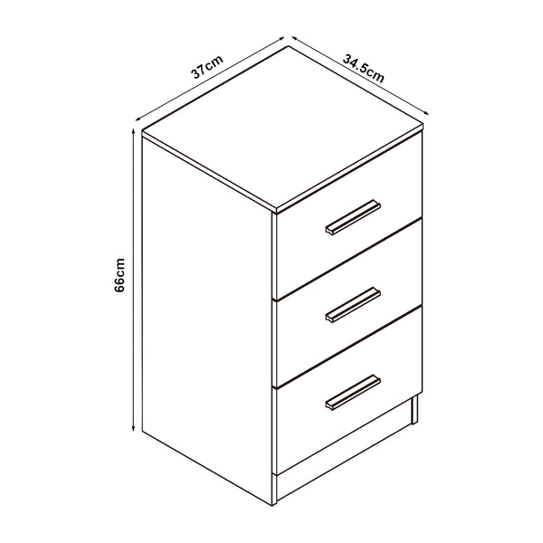 Aurdal sengeskab 66x37x34,5 cm [en.casa].
