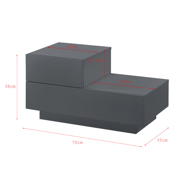 Sidebord Sebokeng venstre 38x70x35 cm i forskellige farver farver en.casa